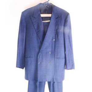 Blue checkered CANALI double breasted suit!